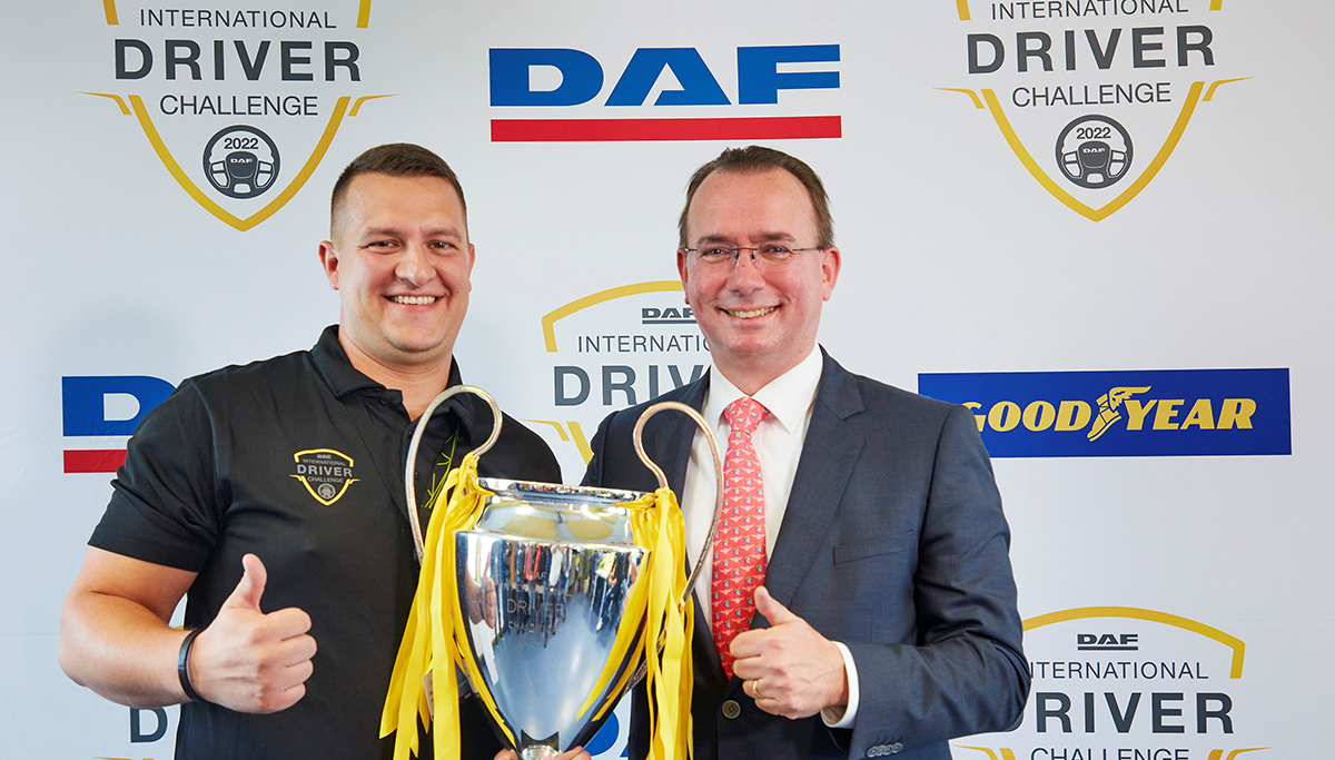 Hongaarse Gábor Szabados wint International DAF Driver Challenge 2022