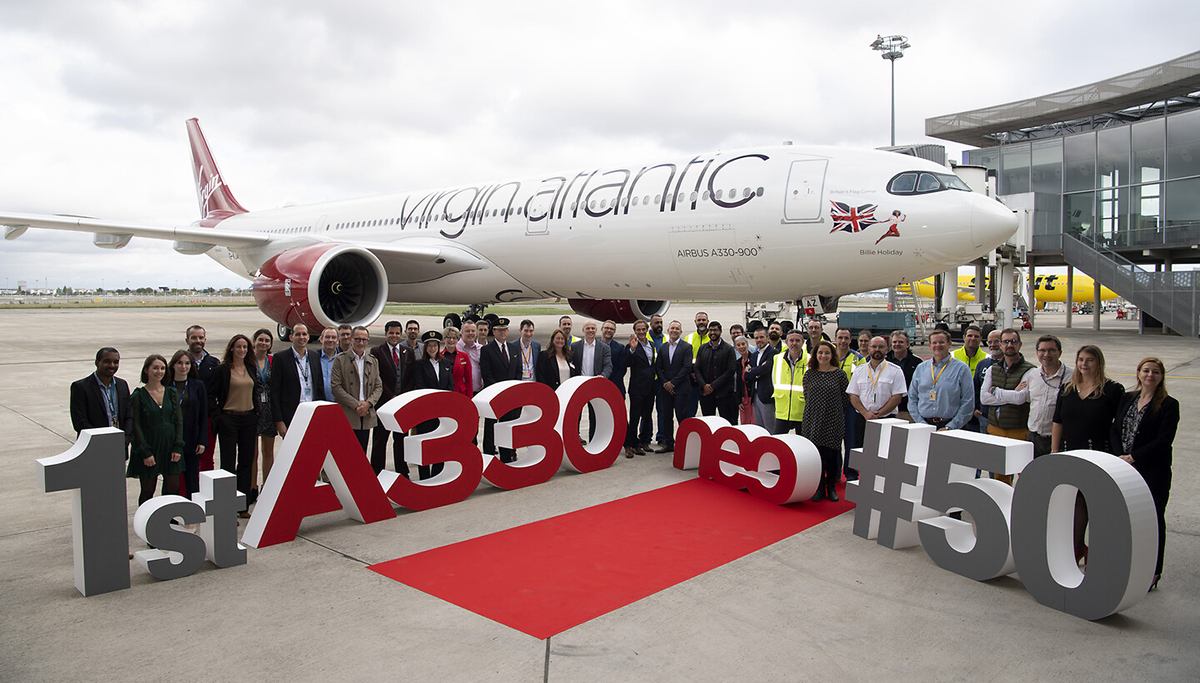 Virgin Atlantic neemt eerste Airbus A330neo-vliegtuig in ontvangst