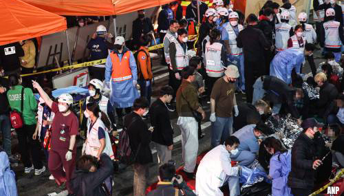 Dodental door chaos tijdens halloweenfeest in Seoul nadert 150