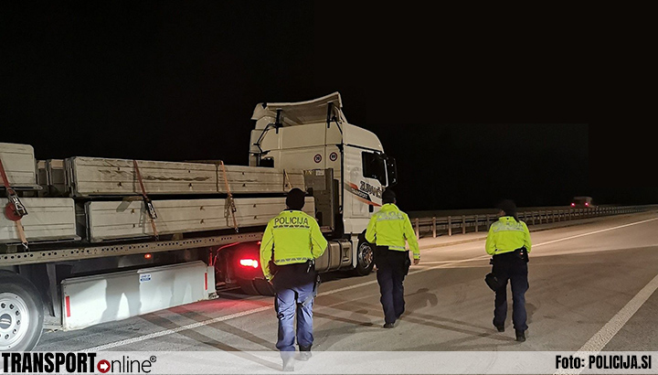 Eén op de honderd vrachtwagens op Europese wegen te gevaarlijk om verder te rijden