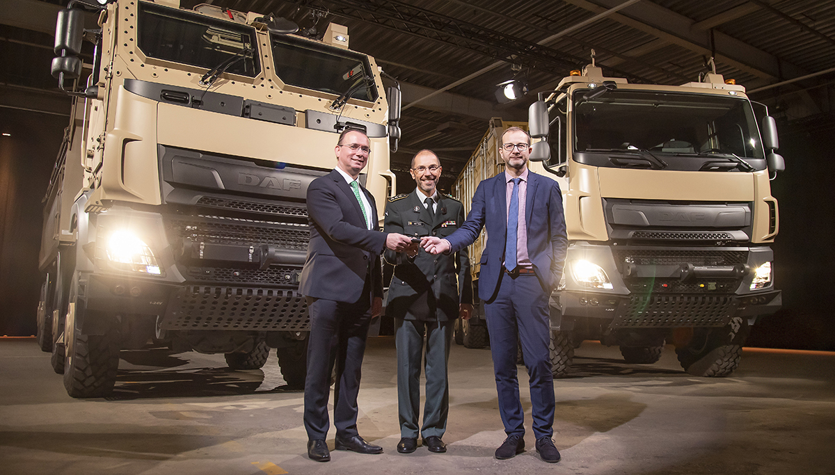 Eerste DAF CF Military trucks uit serie van 879 geleverd aan Belgische Defensie [+foto's&video]