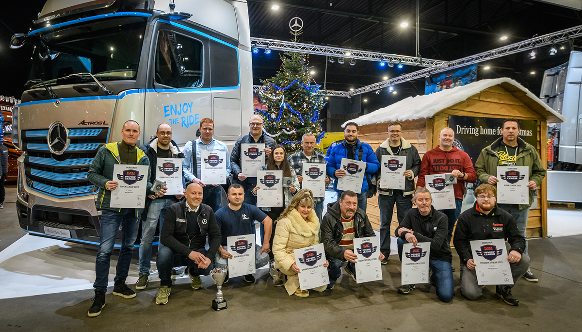 Hoge scores bij prijsuitreiking Daimler Truck Drivers' League 2022