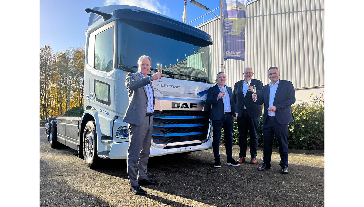 Transportbedrijf A.G. Van Geffen vooruitstrevend met nieuwe DAF XD Electric