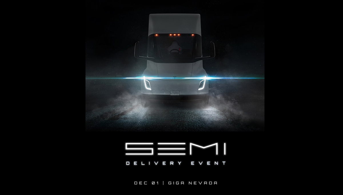 LIVESTREAM: Tesla levert eerste elektrische truck af