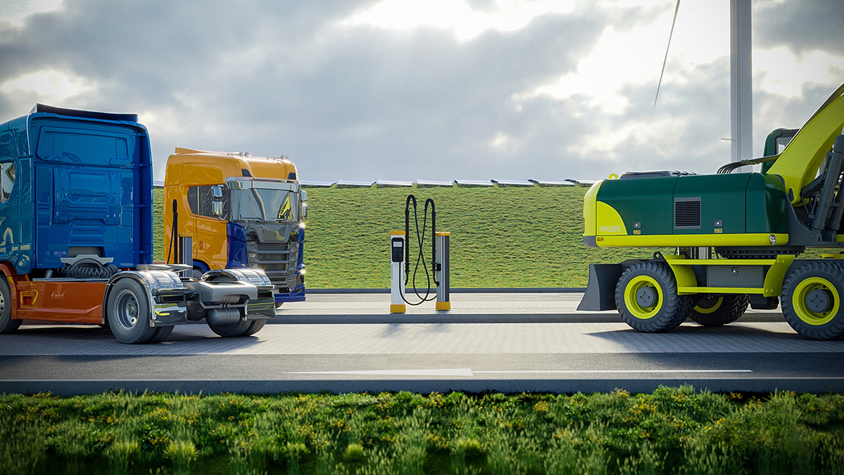Binnenkort eerste snellaadplein ter wereld voor vrachtwagens en zwaar bouwmaterieel in Geldermalsen