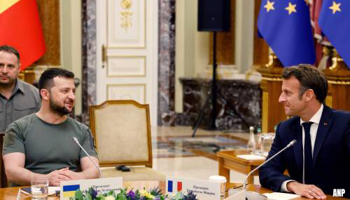 Macron steunt idee voor vredesplan van Zelenski