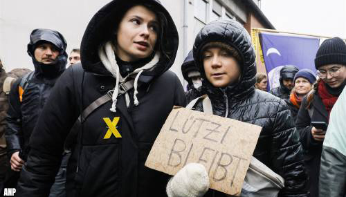 Greta Thunberg weggevoerd door politie in Lützerath