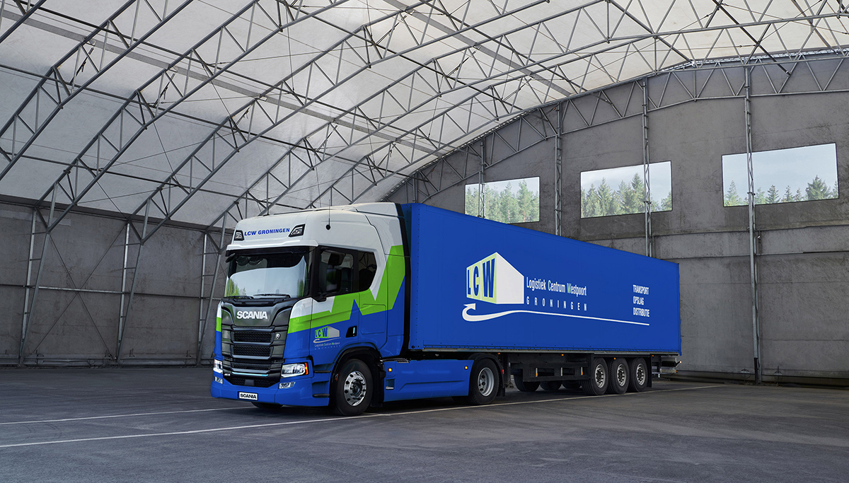LCW Groningen investeert in twee elektrische Scania trekkers voor zware toepassingen