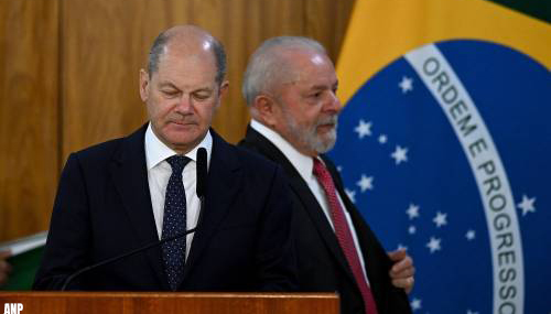 Duitse regeringsleider Scholz loopt blauwtje op in Brazilië