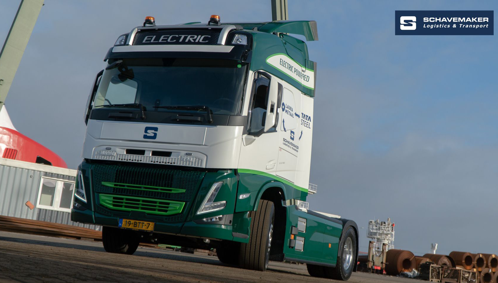 Schavemaker Logistics & Transport neemt eerste 100% elektrische truck in gebruik