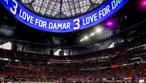 American-footballer Damar Hamlin week na hartstilstand uit ziekenhuis