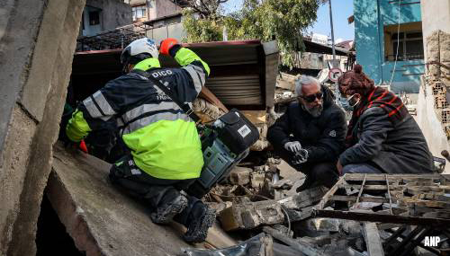 Dodental aardbevingen Turkije en Syrië boven de 25.000