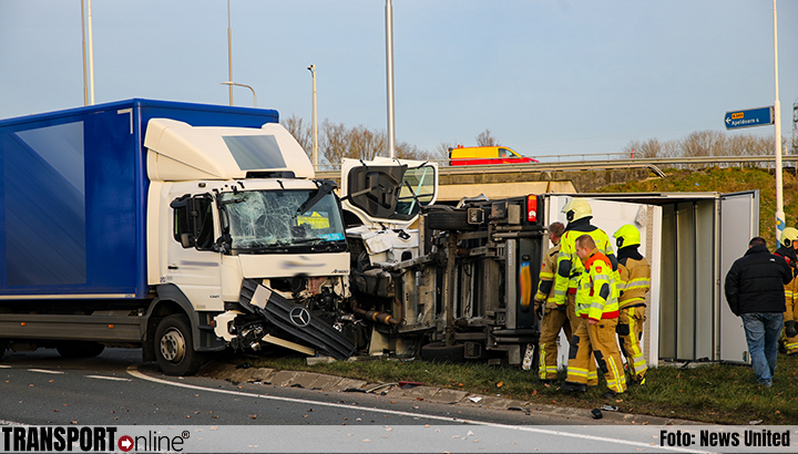 Ernstig ongeval op N345 met vrachtwagen en bakwagen [+foto].
