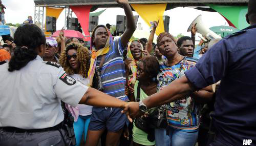 Politie Suriname houdt 119 mensen aan voor onlusten