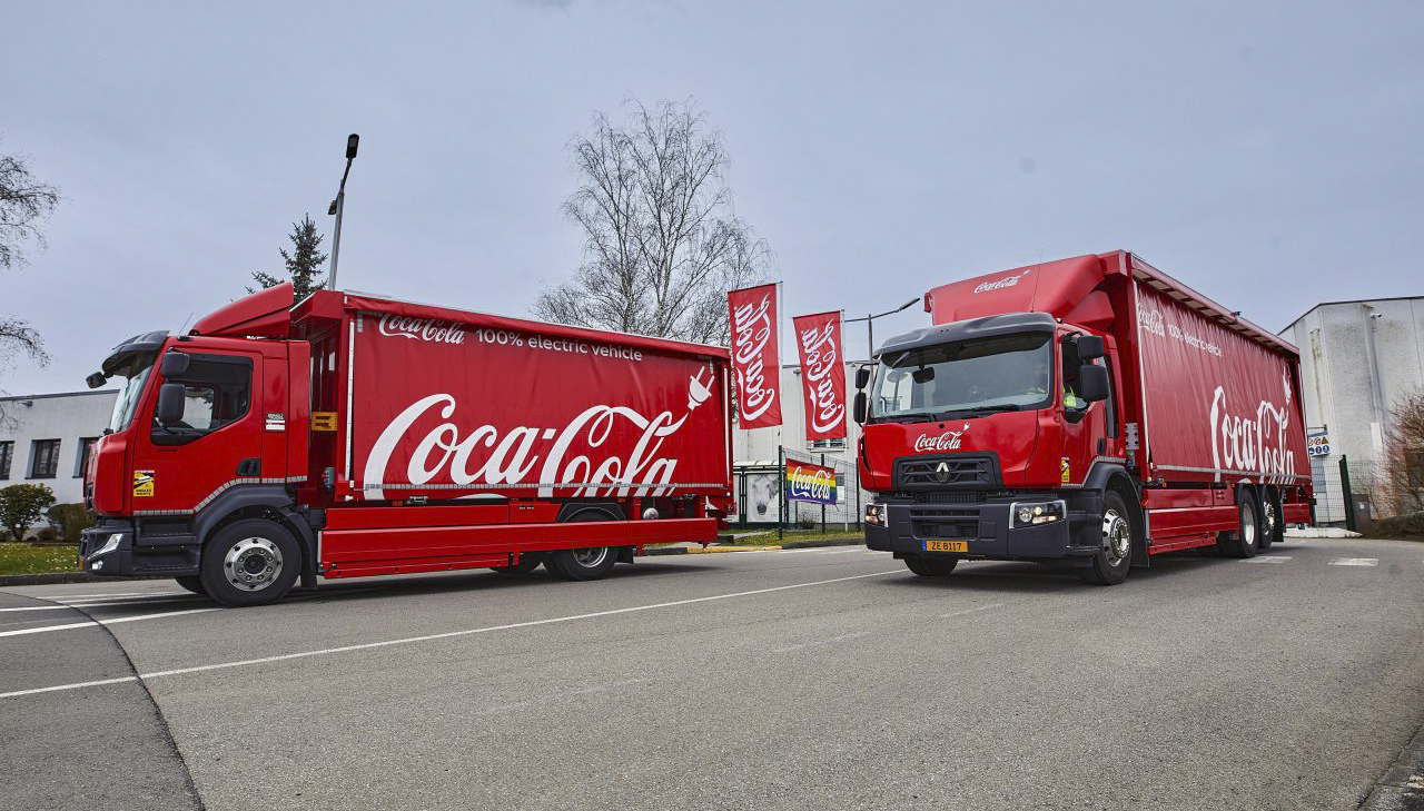 Coca-Cola zet drie elektrische Renault trucks in voor lokale leveringen in Luxemburg