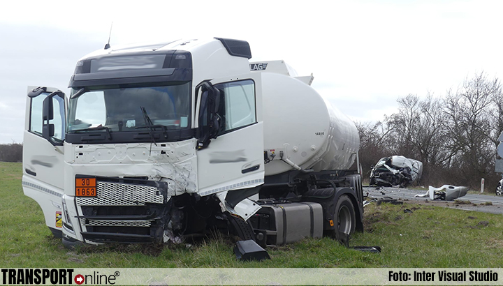 Zeer ernstig ongeval met tankwagen en auto op N9.