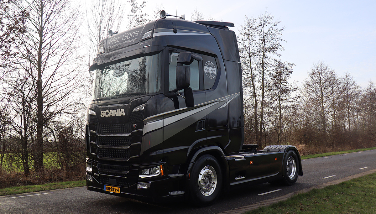 Nieuwe Scania S540 voor Piet Gons Rijopleidingen