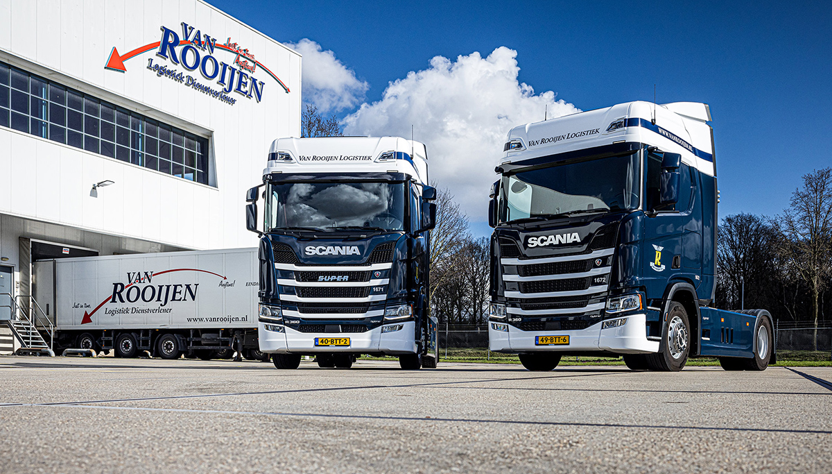 Twee nieuwe Scania's voor Van Rooijen Logistiek
