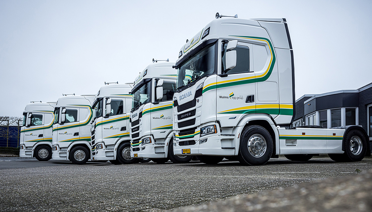 In totaal vijf nieuwe Scania's 460S voor Wulms Egg Group