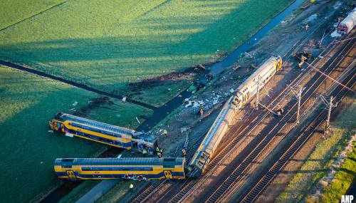 Strafrechtelijk onderzoek naar treinongeval Voorschoten