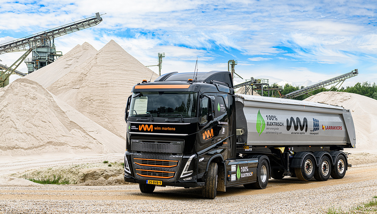 Wim Martens Logistics rijdt 100% elektrisch met Volvo FH 4x2 Electric