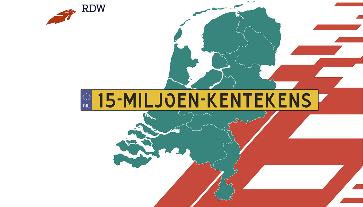 RDW: 15 miljoen kentekens in Nederland