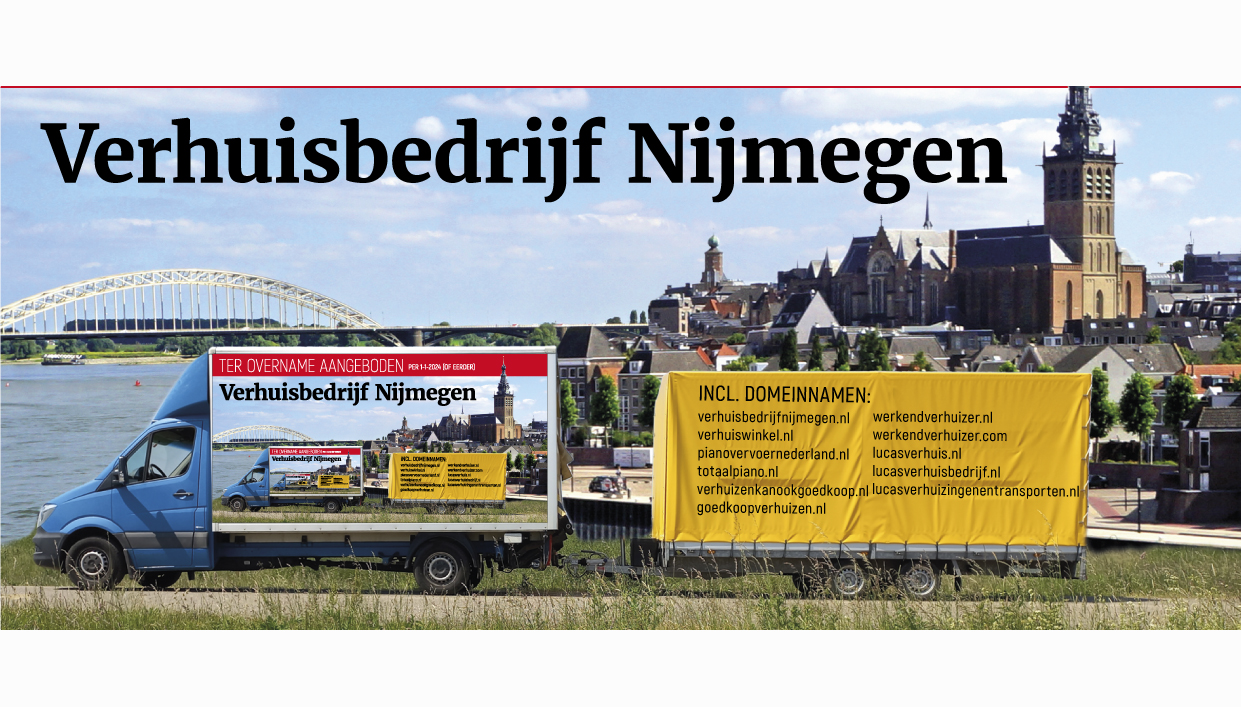 Ter overname aangeboden: Verhuisbedrijf Nijmegen
