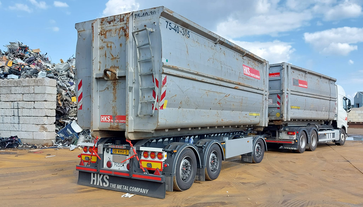 HKS Scrap Metals zet kwartet Floor S-Line aanhangwagens in voor recycling