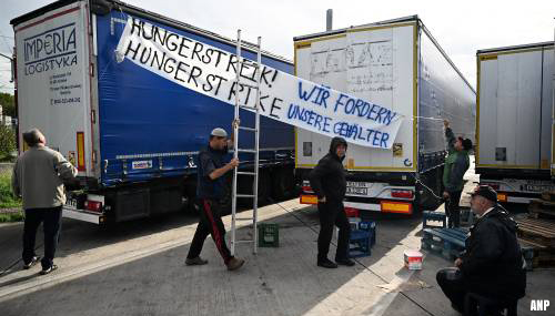 Maandenlange staking vrachtwagenchauffeurs bij Gräfenhausen voorbij