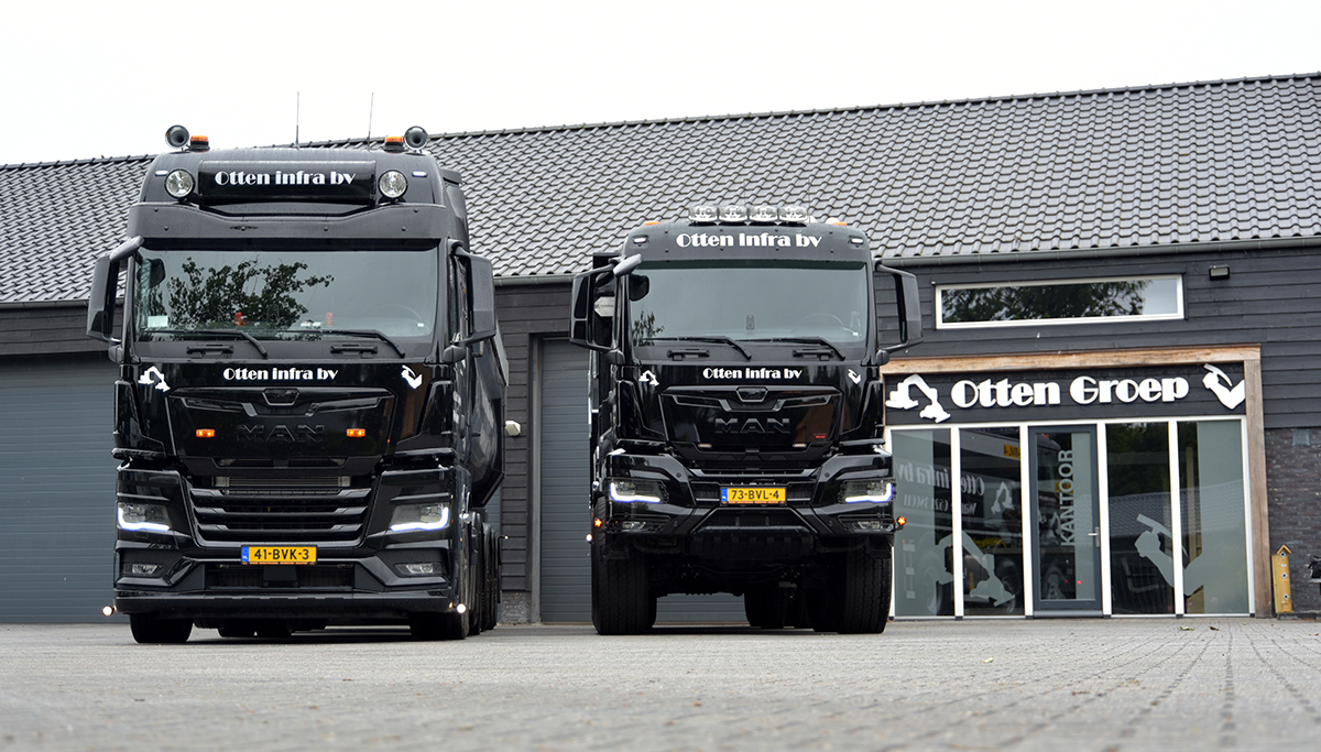 Twee MAN-trucks voor Otten Infra