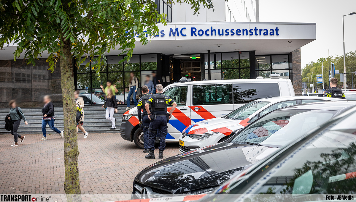 Schietpartij in leslokaal Erasmus MC en in woning in Rotterdam, verdachte aangehouden [+foto's&video]