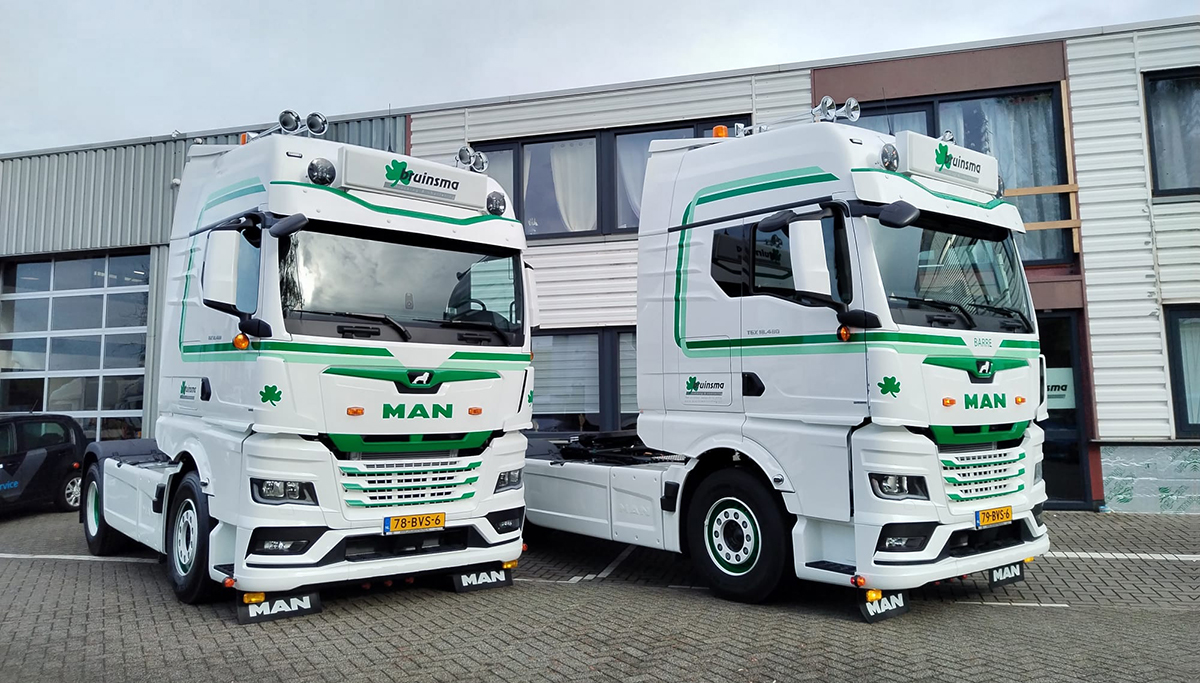 Twee nieuwe MAN's voor H.L. Bruinsma Trucking & Chartering