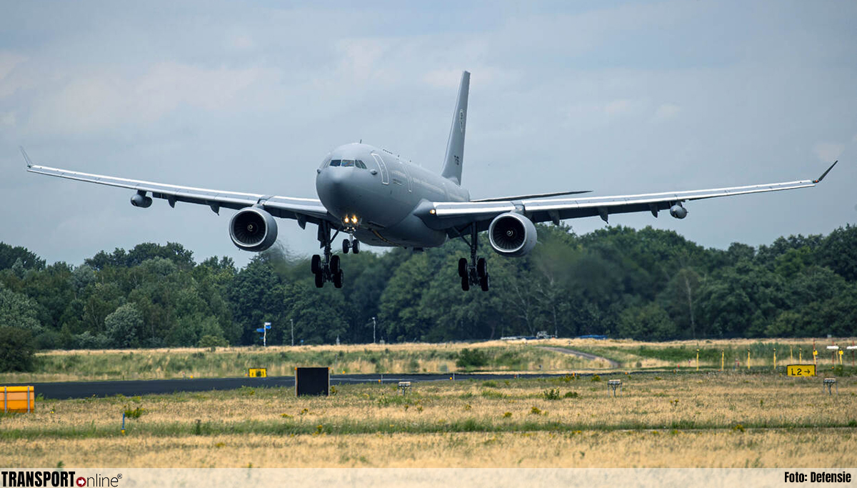 Militair transportvliegtuig voor derde repatriëringsvlucht naar Israël