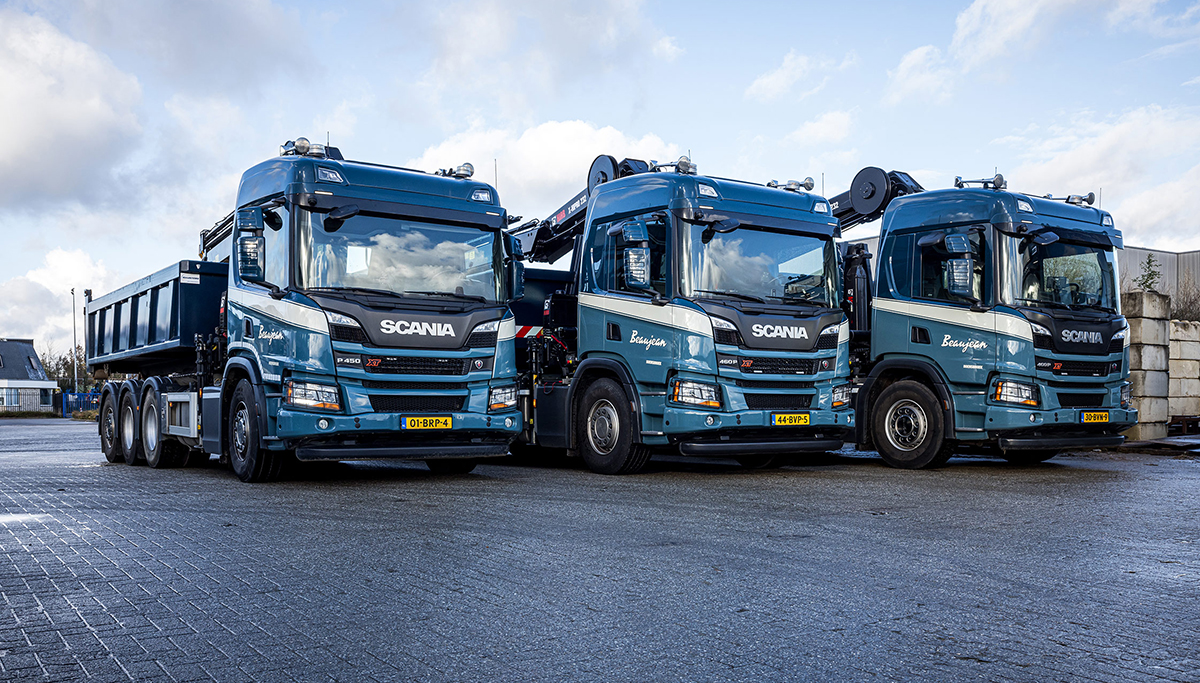 Beaujean BV neemt nog eens drie Scania trucks in gebruik