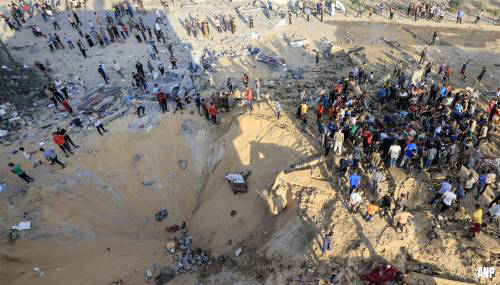 Britse krant: duizend kraters in Gaza zichtbaar vanuit de ruimte