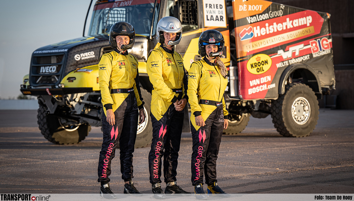 Team De Rooy stuurt ook truck met drie vrouwen naar Dakar Rally