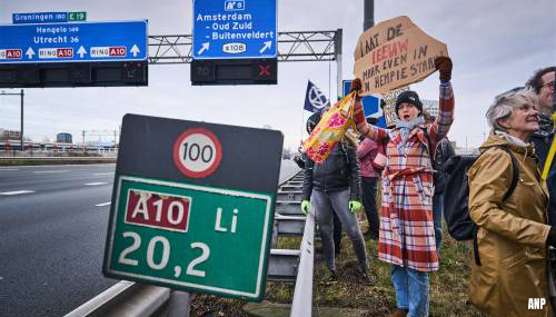 ANWB: omleiding door demonstratie op A10 in Amsterdam