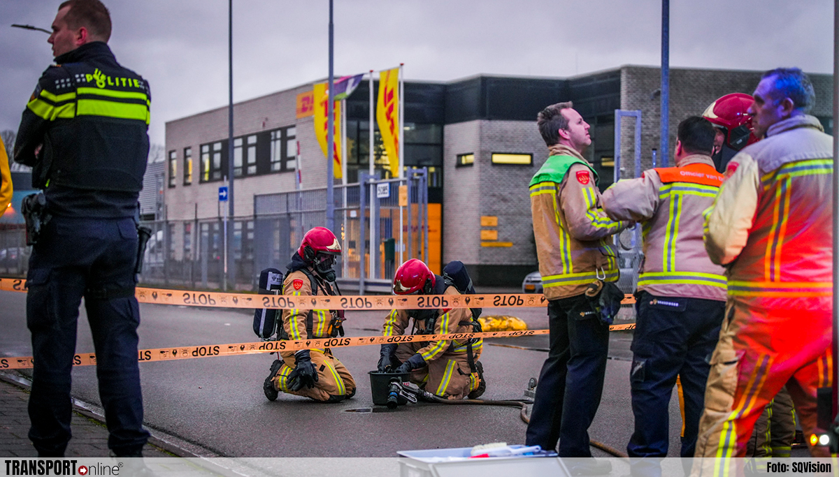 GRIP1: Ongeval met gevaarlijke stoffen bij DHL in Eindhoven [+foto].