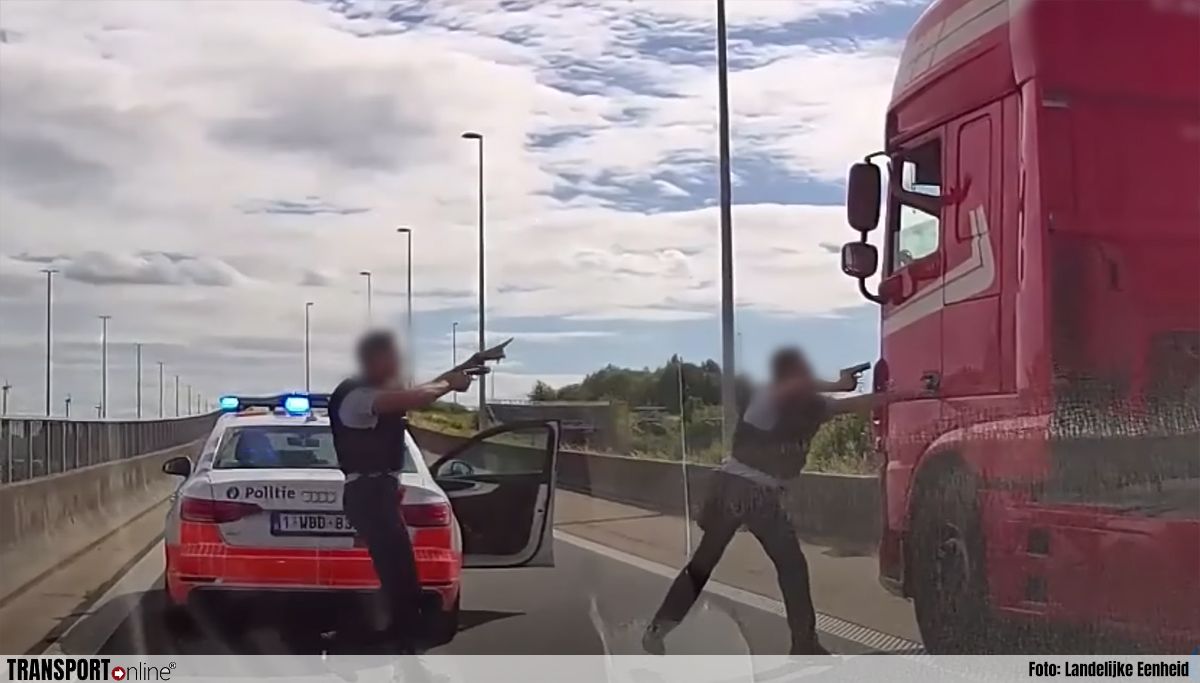 Politie deelt video van levensgevaarlijke vrachtwagendief [+video]