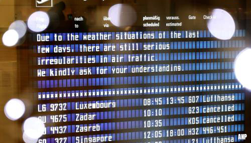 Meeste vluchten tussen Schiphol en München opnieuw geschrapt door winterweer