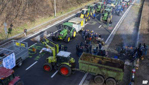 Actie Belgische boeren zorgt voor vertraging E19 Breda-Antwerpen