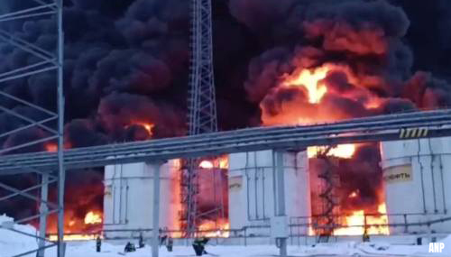 Brand bij Russische gasproducent, wellicht door droneaanval