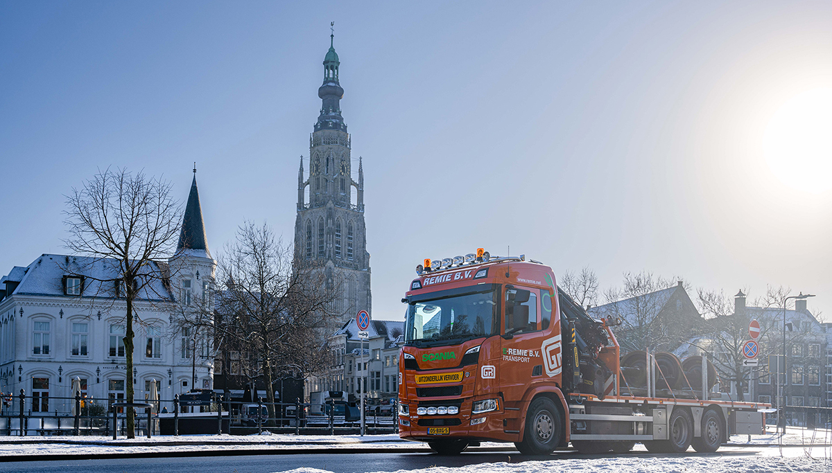 REMIE bezorgt met Scania PHEV emissievrij in Bredase binnenstad