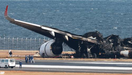 Japan Airlines: 100 miljoen euro schade door vliegtuigbotsing