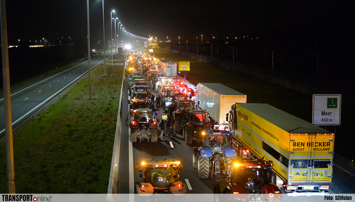 Nog verschillende wegen dicht bij grens België door boerenprotest