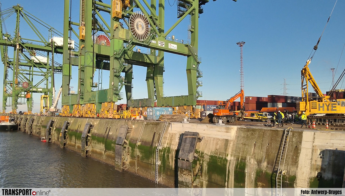 Boldercapaciteit op Noordzee Terminal Antwerpen verhoogd van 150 naar 2x250 ton