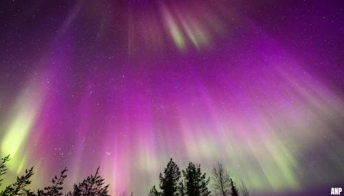 Noorderlicht was te zien in Nederland, vooral in het noorden