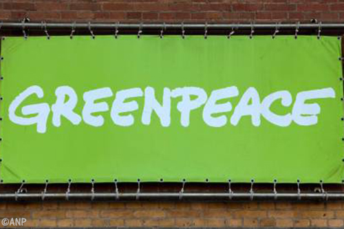 Greenpeace in actie tegen oliepijpleiding Dakota Access VS 