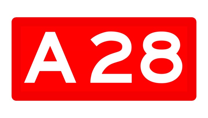 Aanrijding met meerdere voertuigen op A28 zorgt voor file