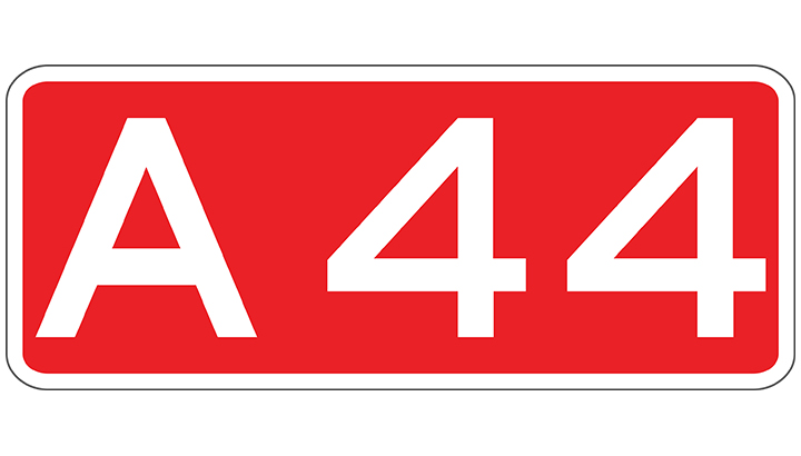 A44 naar Amsterdam dicht door een ongeluk